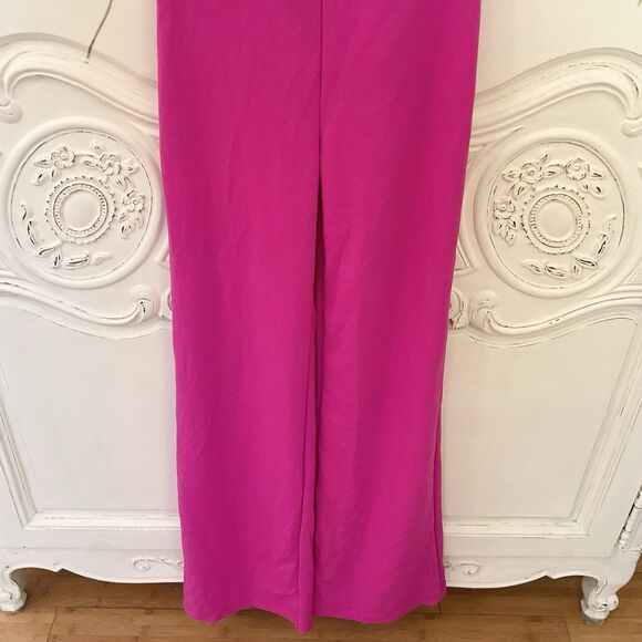 Lulus Power of Love Jumpsuit Women's XS Magenta Strapless NWOT - Picture 9 of 14